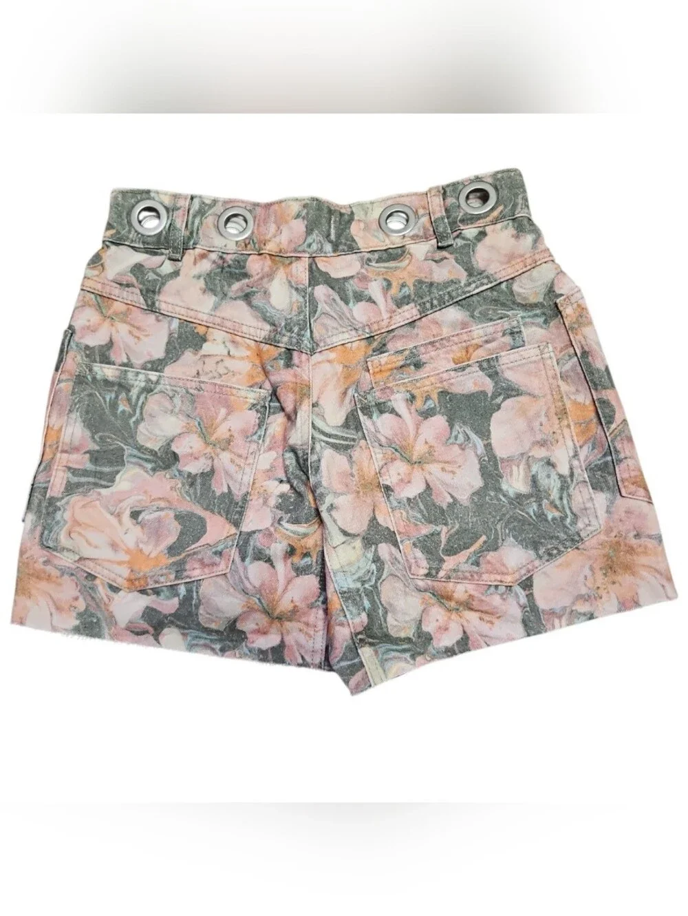 Free People We The Free Moxie Printed Shorts in the Watermelon Combo Size 24